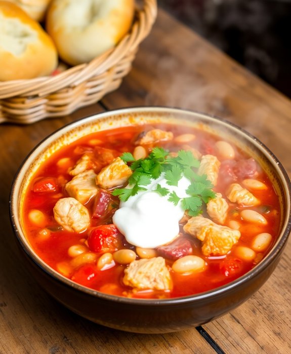 chicken and beans dish